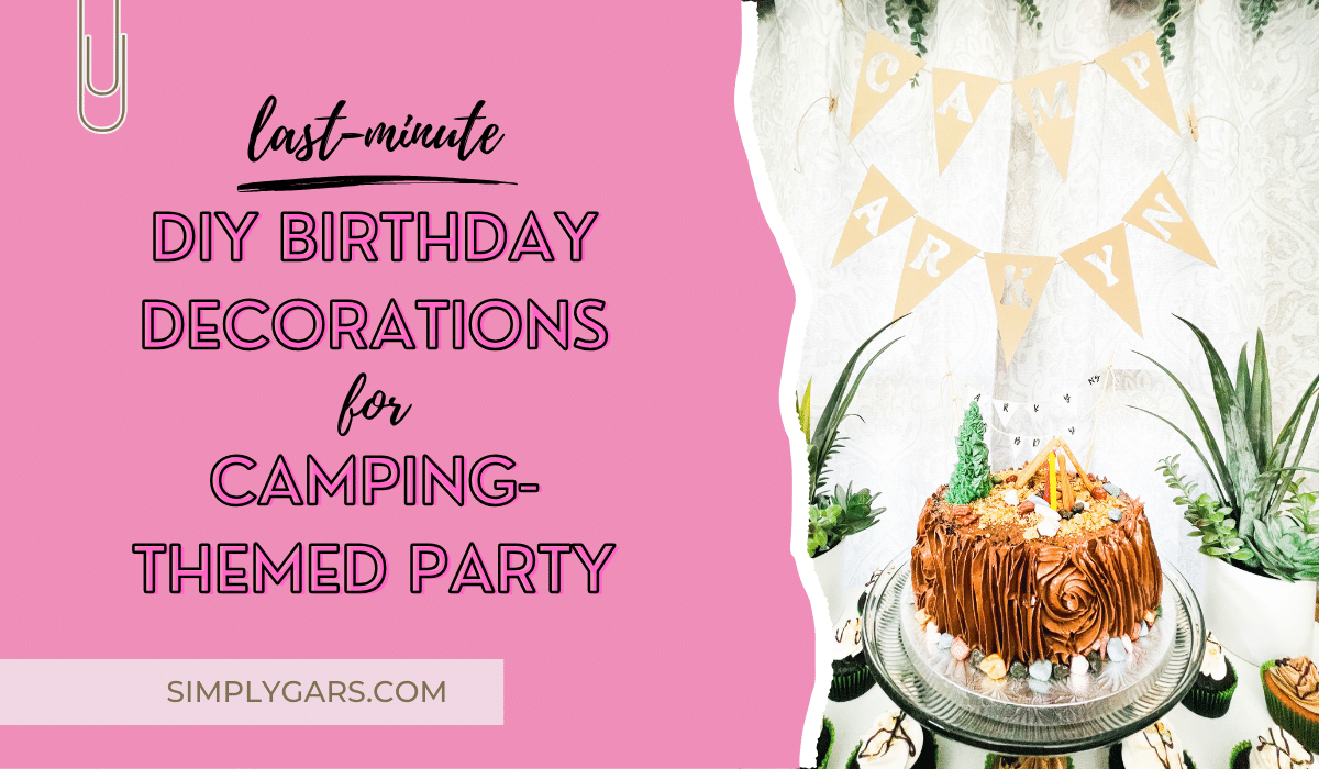 featured photo for DIY camping themed birthday party for kids in wordpress